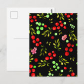 Berries Pattern Briefkaart (Voorkant / Achterkant)