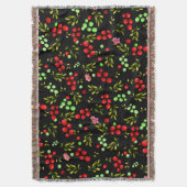 Berries Pattern Deken (Voorkant Verticaal)