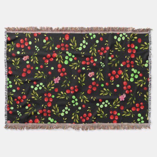 Berries Pattern Deken (Voorkant)