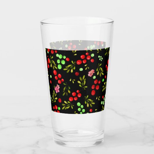 Berries Pattern Glas (Achterkant)