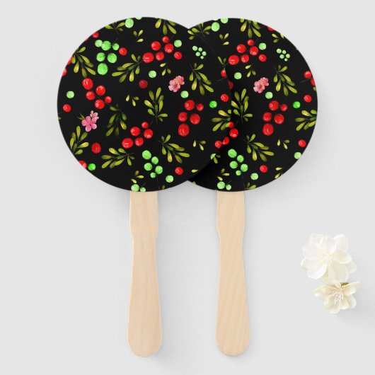 Berries Pattern Handwaaier (Voorkant en achterkant)