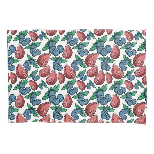 Berries Pattern kussenslopen (Voorkant)