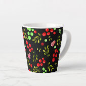 Berries Pattern Latte Mok (Rechterhoek)