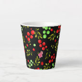 Berries Pattern Latte Mok (Voorkant)