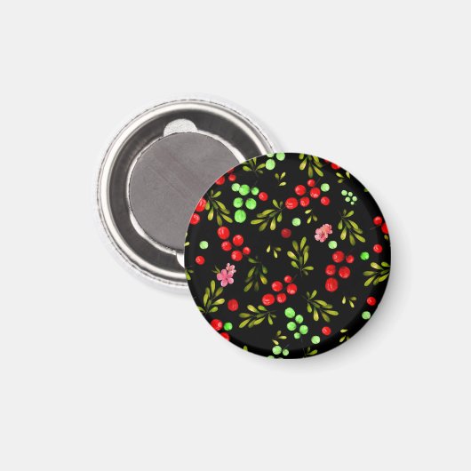 Berries Pattern Magneet (Voorkant / Achterkant)