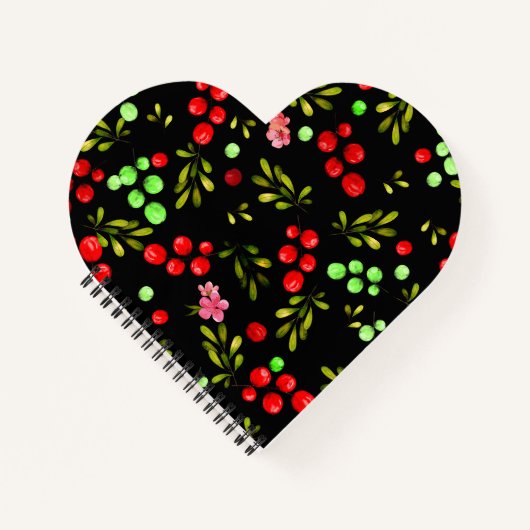 Berries Pattern Notitieboek (Voorkant)