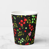 Berries Pattern Papieren Bekers (Voorkant)