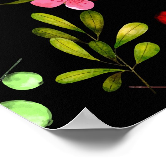 Berries Pattern Poster (Hoek)
