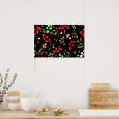 Berries Pattern Poster (Keuken)