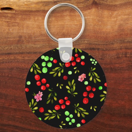 Berries Pattern Sleutelhanger (Voorkant)