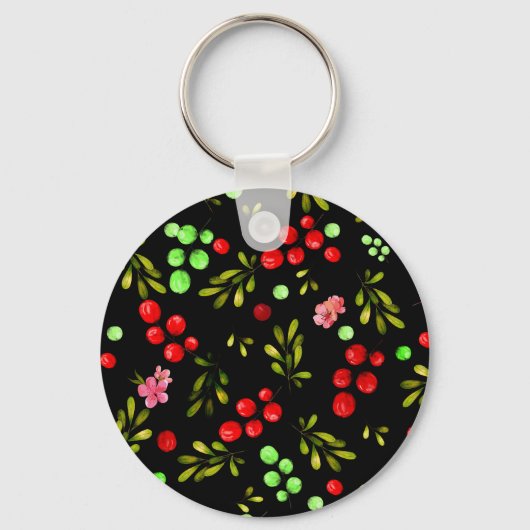 Berries Pattern Sleutelhanger (Achterkant)