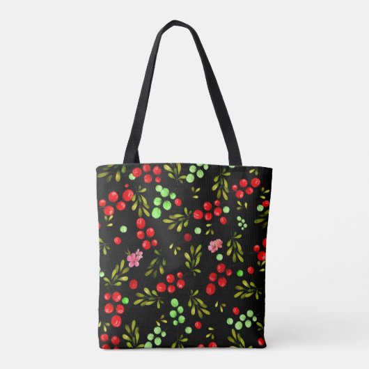 Berries Pattern Tote Bag (Achterkant)