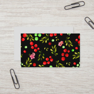 Berries Pattern Visitekaartje