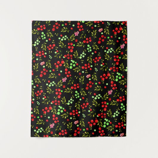 Berries Pattern Wandkleed (Voorkant)