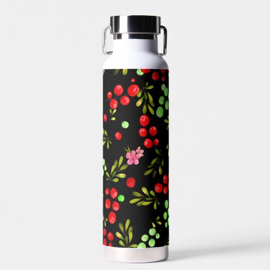 Berries Pattern Waterfles (Voorkant)