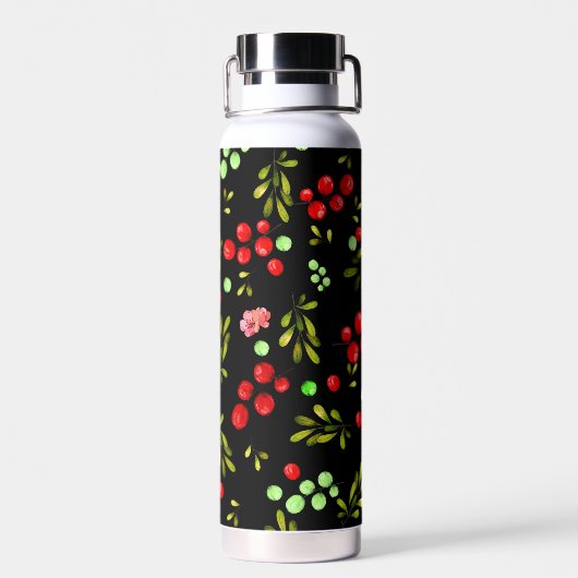 Berries Pattern Waterfles (Achterkant)