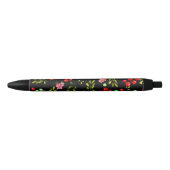 Berries Pattern Zwarte Inkt Pen (Voorkant)