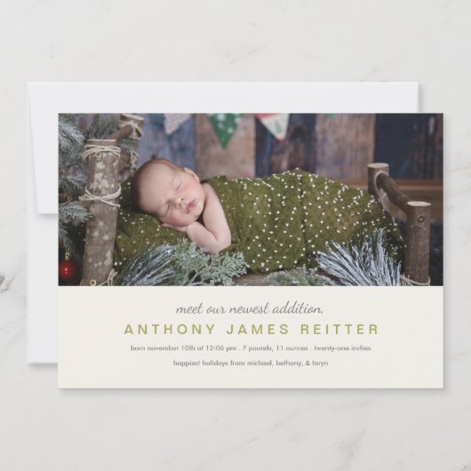 Berries pijn meer de aankondiging van de geboorte  (Achterkant)