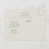 Berries Pines kerstfoto's Briefkaarten (Achterkant)