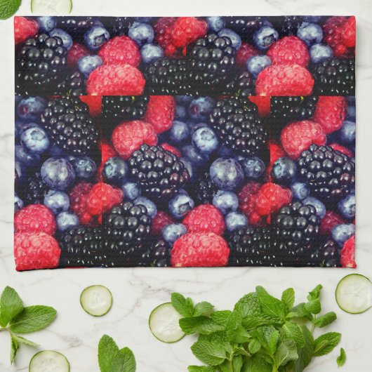 Berries Theedoek (Gevouwen)