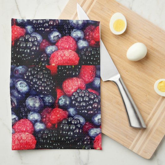 Berries Theedoek (Quarter Fold)