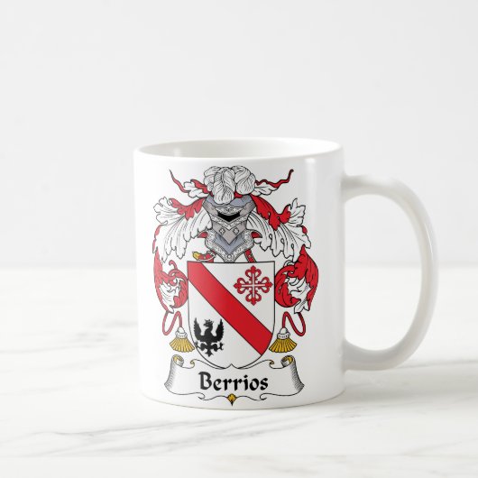 Berrios Family Crest Koffiemok (Rechts)