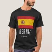 Berriz Spanje Es Vlag Stad Bandera Ropa T-shirt (Voorkant)