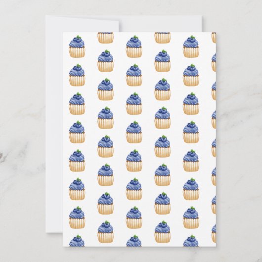 Berry 1e bosbes verjaardag kaart (Achterkant)