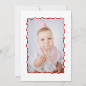 Berry 1e Hand Getrokken Aardbei Foto Verjaardag Kaart (Achterkant)