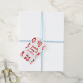 Berry 1e Hand Getrokken Aardbei Meisje Leuke Verja Cadeaulabel (Met Touw)