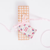 Berry 1e verjaardag aardbei eerste verjaardagsfees cadeaulabel