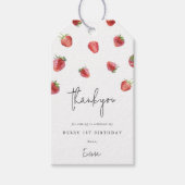 Berry 1e verjaardag Favor Tag Cadeaulabel (Voorkant)