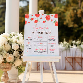 Berry 1e verjaardag mijlpaal teken poster