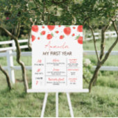 Berry 1e verjaardag mijlpaal teken poster