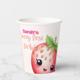 Berry 1e verjaardag papieren bekers