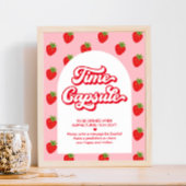Berry 1e verjaardag Strawberry Time Capsule Game Poster