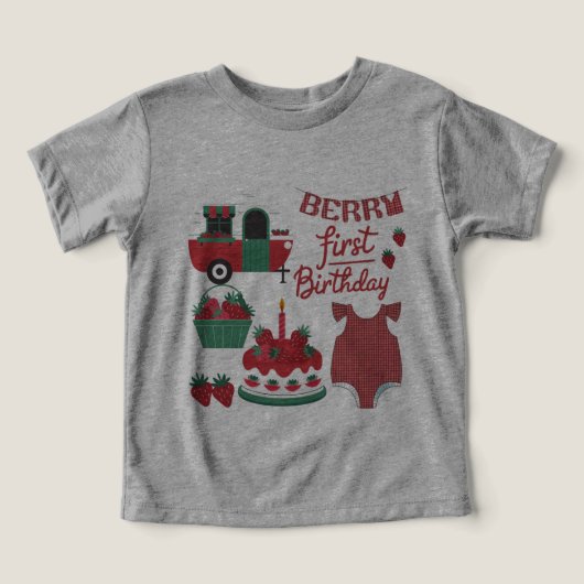 Berry 1e verjaardag T-shirt (Design voorkant)