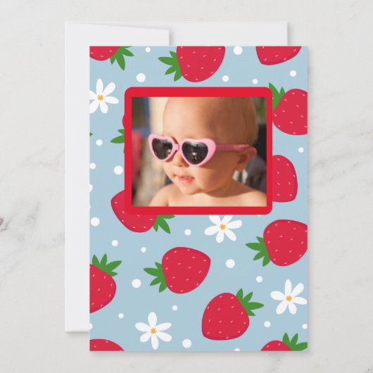 Berry 1e verjaardag uitnodiging (Achterkant)