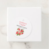 Berry 1e Verjaardagsfeest Aardbeienfruit Zomer Bedankjes Labels (In situ)