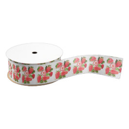 Berry 1e Verjaardagsfeest Aardbeienfruit Zomer Grosgrain Lint