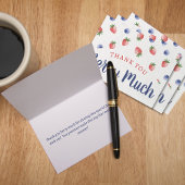 Berry 1e verjaardagsfeestje Aardbei Blueberry Bedankkaart