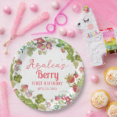 Berry 1e verjaardagsfeestje papieren bordje (Feest)