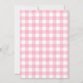 Berry 1st Bday Strawberry Uitnodigen Kaart (Achterkant)