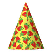 Berry 1st Birthday Cute Strawberry Colorful Mod Feesthoedjes (Achterkant)