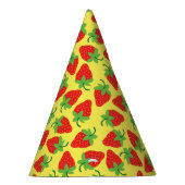 Berry 1st Birthday Cute Strawberry Colorful Mod Feesthoedjes (Rechts)