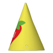 Berry 1st Birthday Cute Strawberry Colorful Mod Feesthoedjes (Rechts)