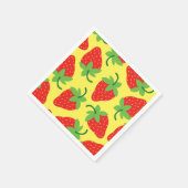 Berry 1st Birthday Cute Strawberry Colorful Mod Servet (Hoek)