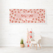 Berry 1st Birthday Strawberry Thema Banner (Insitu)