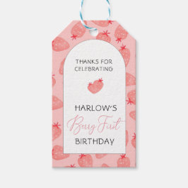 Berry 1st Verjaardag dank u label Cadeaulabel