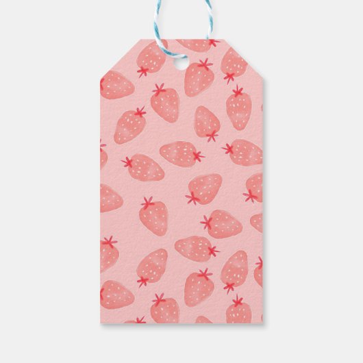 Berry 1st Verjaardag dank u label Cadeaulabel (Achterkant)